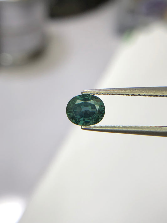 1.04 ct Teal Green Sapphire