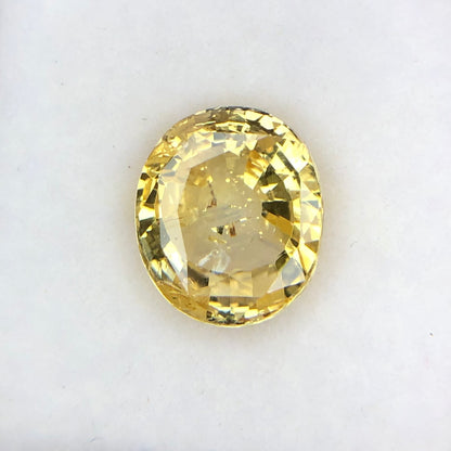 4.04 ct Natural No Heat Srilankan Yellow Sapphire