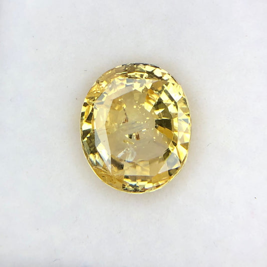 4.04 ct Natural No Heat Srilankan Yellow Sapphire