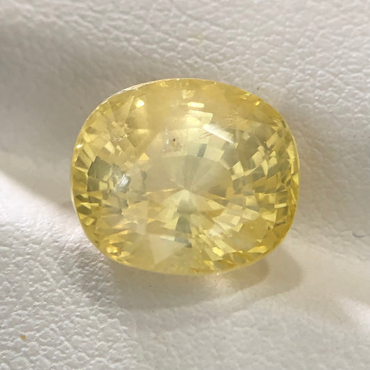 6.31 ct Natural No Heat Srilankan Yellow Sapphire.