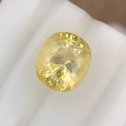 6.31 ct Natural No Heat Srilankan Yellow Sapphire.
