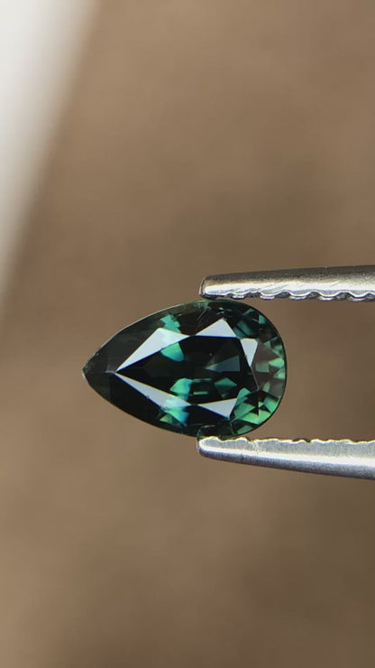 0.53 ct Teal Blue Sapphire
